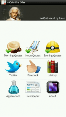 Capture d'écran de l'application Popup Quotes - #6