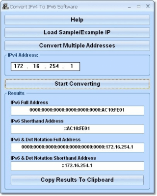 Capture d'écran de l'application Convert IPv4 To IPv6 - #1