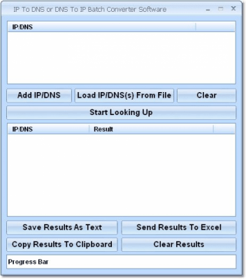 Capture d'écran de l'application IP To DNS or DNS To IP Batch Converter - #1