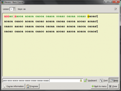 Capture d'écran de l'application Klavaro - #5