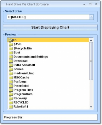 Capture d'écran de l'application Hard Drive Pie Chart - #1