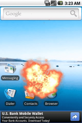 Capture d'écran de l'application Blow Fireballs Prank - #3