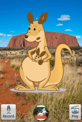 Capture d'écran de l'application Talking Karl Kangaroo - #3