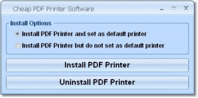 Capture d'écran de l'application Cheap PDF Printer Software - #1