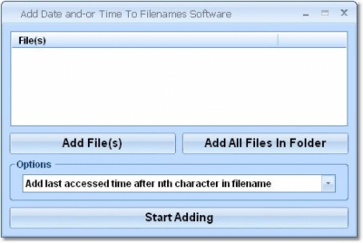 Capture d'écran de l'application Add Date and-or Time To Filenames - #1