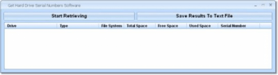 Capture d'écran de l'application Get Hard Drive Serial Numbers - #1
