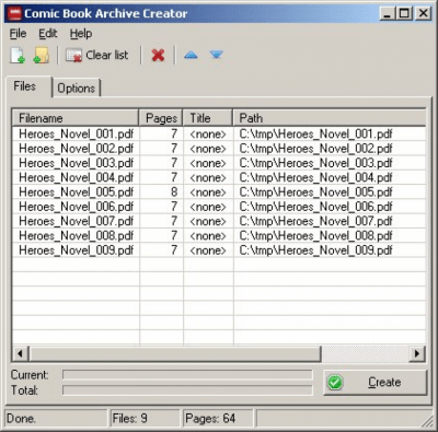 Capture d'écran de l'application Comic Book Archive Creator - #1