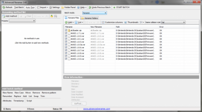 Capture d'écran de l'application Advanced Renamer - #1