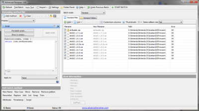 Capture d'écran de l'application Advanced Renamer - #3