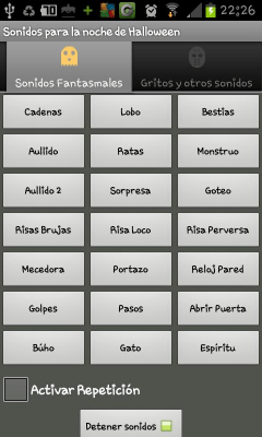 Capture d'écran de l'application Sounds of Halloween - #1