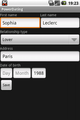 Capture d'écran de l'application PowerDating - #1