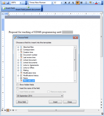Capture d'écran de l'application Plate-forme de gestion électronique de documents FossLook - #23