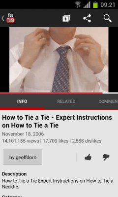 Capture d'écran de l'application how to tie a tie - #1