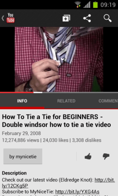 Capture d'écran de l'application how to tie a tie - #3