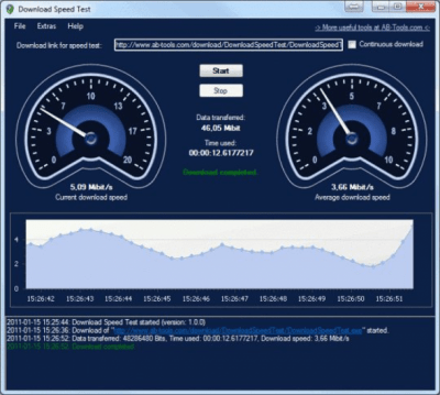 Capture d'écran de l'application Download Speed Test - #1