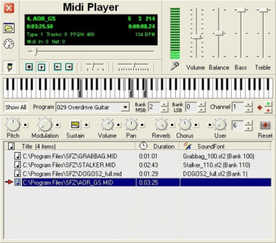 Capture d'écran de l'application Soundfont Midi Player - #1