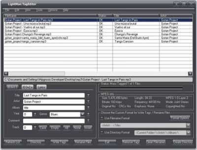 Capture d'écran de l'application LightMan TagEditor - #1