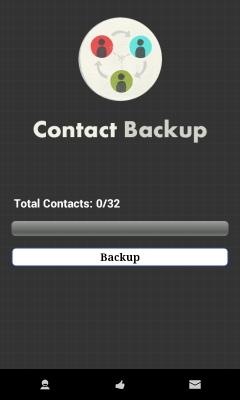 Capture d'écran de l'application Contact Backup - #1