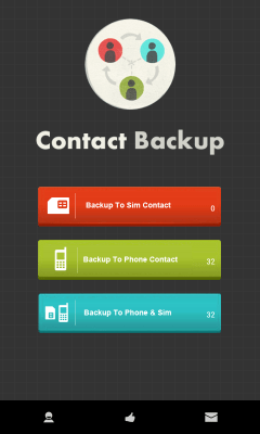 Capture d'écran de l'application Contact Backup - #2