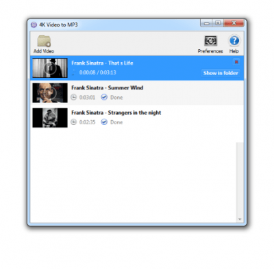 Capture d'écran de l'application 4K Video to MP3 - #2