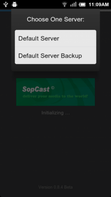 Capture d'écran de l'application SopCast - #3