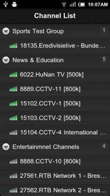 Capture d'écran de l'application SopCast - #4