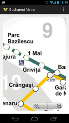 Capture d'écran de l'application Carte du métro de Bucarest - #1