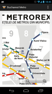 Capture d'écran de l'application Carte du métro de Bucarest - #2