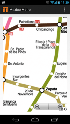 Capture d'écran de l'application Mexico D.F Metro MAP - #2