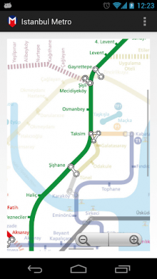 Capture d'écran de l'application Istanbul Metro - #1