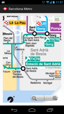Capture d'écran de l'application BCN Metro MAP - #2