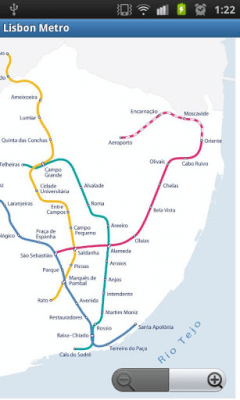 Capture d'écran de l'application Lisbon Metro MAP - #2