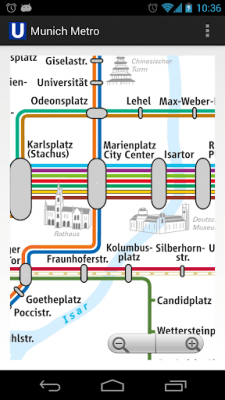 Capture d'écran de l'application Munich Metro MAP - #2