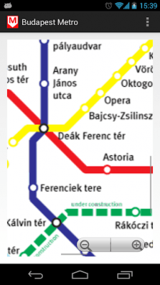 Capture d'écran de l'application Budapest Metro MAP - #1