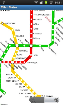 Capture d'écran de l'application Milan Metro - #2