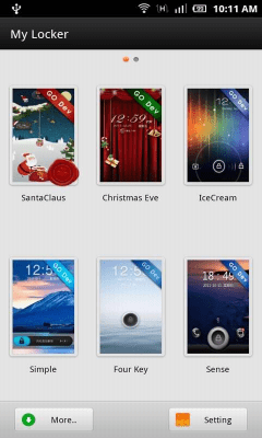 Capture d'écran de l'application GO Locker Santa Claus Theme - #4