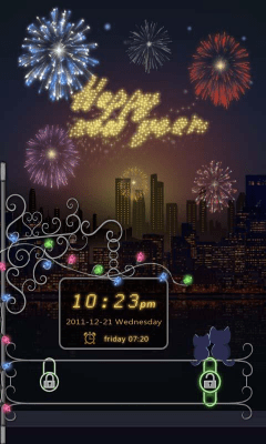 Capture d'écran de l'application GO Locker Happy New Year Theme - #1