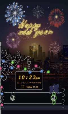 Capture d'écran de l'application GO Locker Happy New Year Theme - #2