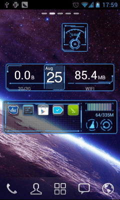 Capture d'écran de l'application FutureWorld GOWidget Theme - #1