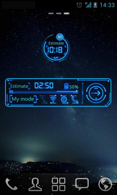 Capture d'écran de l'application Future Theme GO Power Master - #2