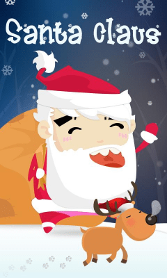 Capture d'écran de l'application GO SMS Pro Santa Super Theme - #1