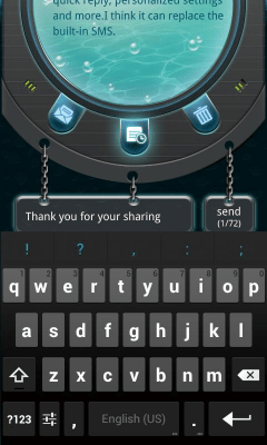 Capture d'écran de l'application GO SMS PRO Hatch Popup ThemeEX - #2