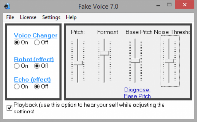 Capture d'écran de l'application Fake Voice - #1