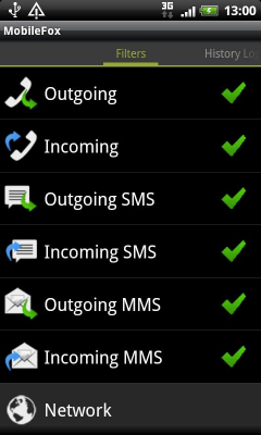 Capture d'écran de l'application MobileFox - #3