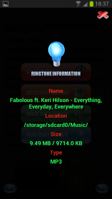 Capture d'écran de l'application Ringtone Scanner (Setter) - #3