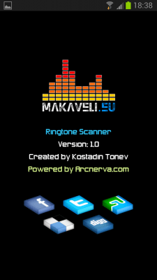 Capture d'écran de l'application Ringtone Scanner (Setter) - #4