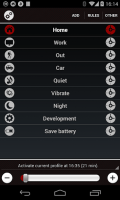 Capture d'écran de l'application Handy Profiles - #2