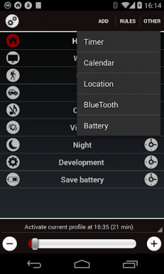 Capture d'écran de l'application Handy Profiles - #3