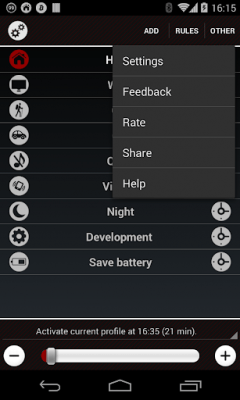 Capture d'écran de l'application Handy Profiles - #4