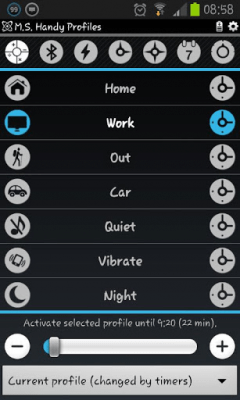Capture d'écran de l'application Handy Profiles - #6